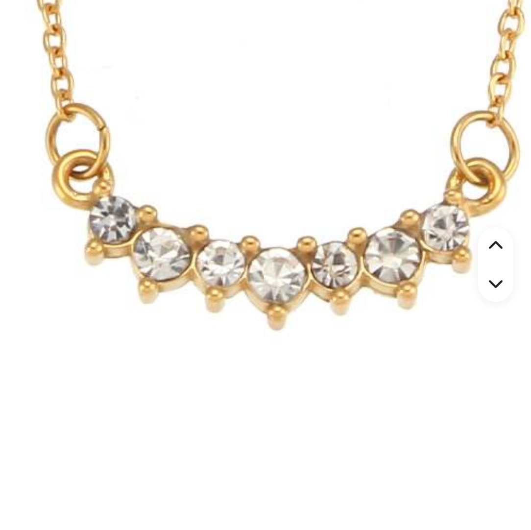 Elegant 18K Gold Zircon Pendant Necklace for Women