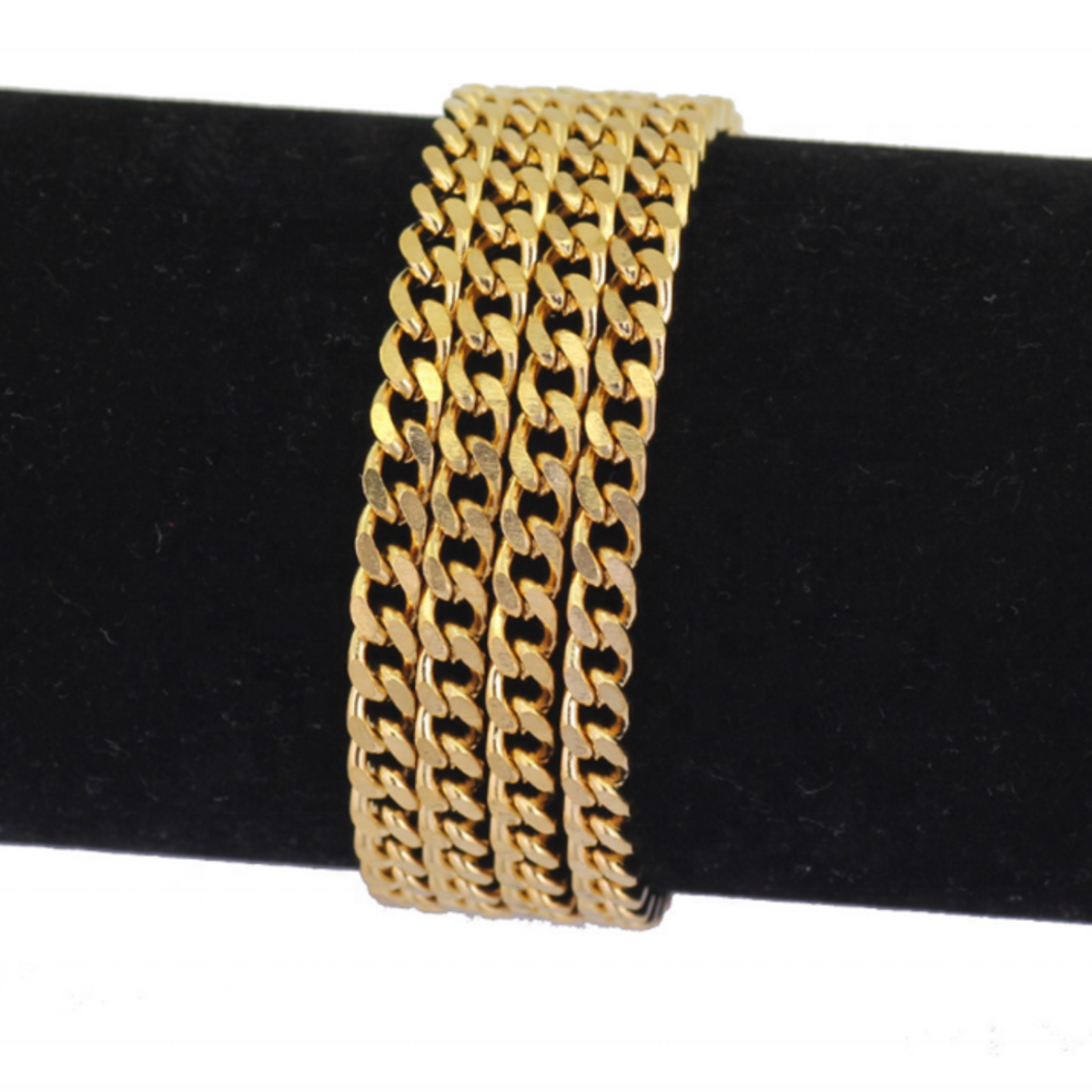Men’s Gold-Plated Cuban Link Chain Necklace – Stainless Steel Hip Hop Statement Jewelry