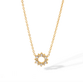 18K Gold-Plated Lab-Grown Diamond Pendant Necklace