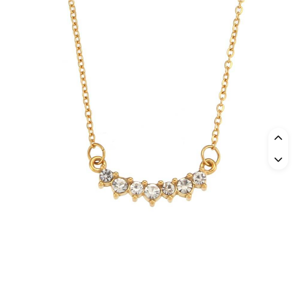 Elegant 18K Gold Zircon Pendant Necklace for Women