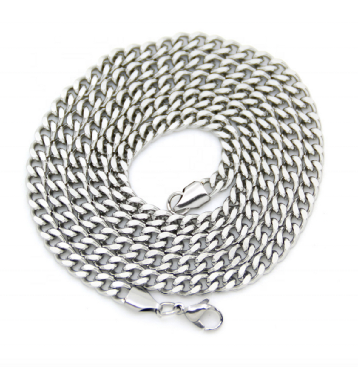 Men’s Gold-Plated Cuban Link Chain Necklace – Stainless Steel Hip Hop Statement Jewelry