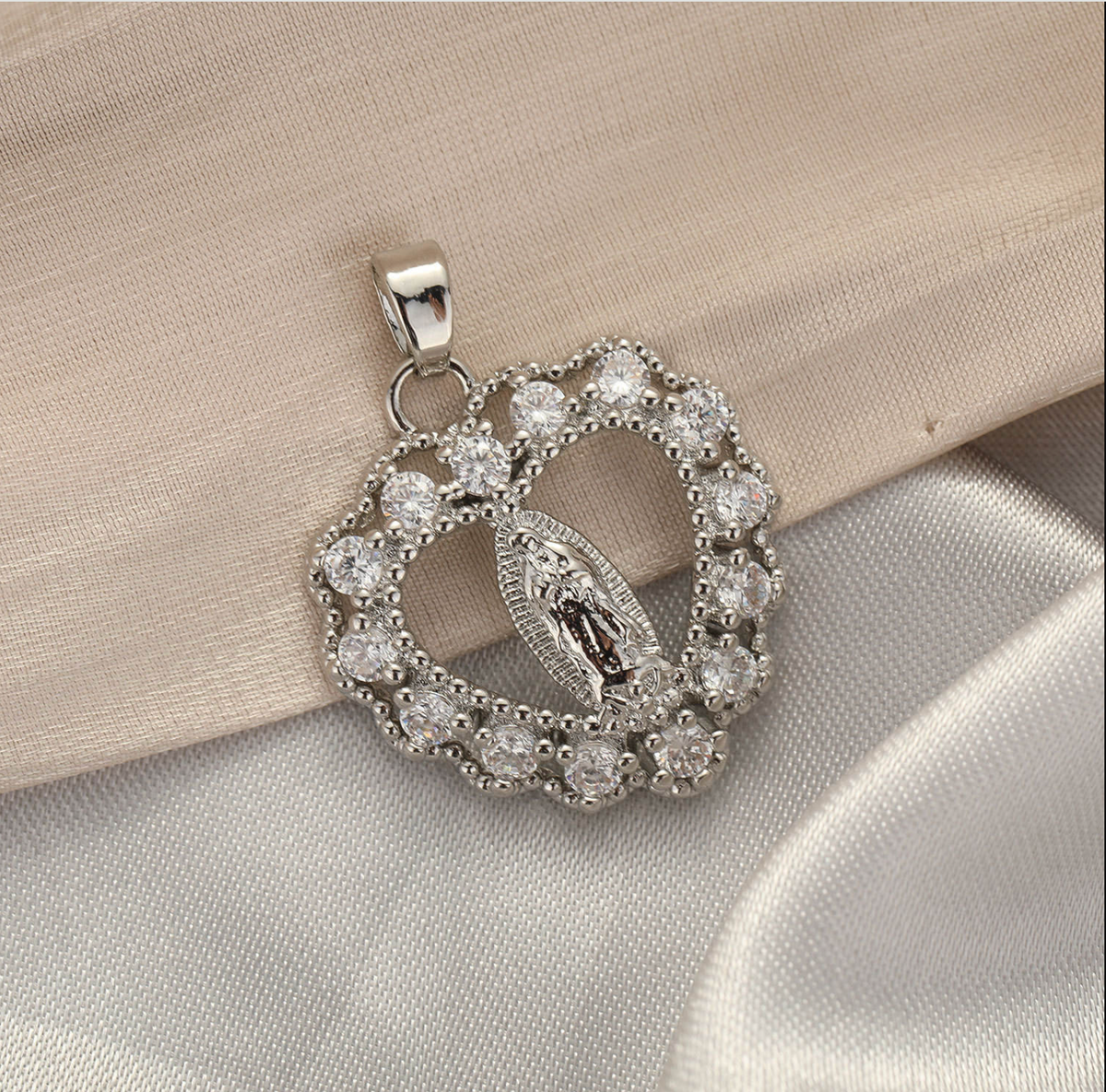 Religious-Inspired Heart Cross Pendant Necklace